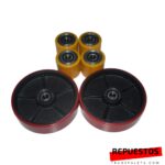 200x50 Cast iron/poly wheel hand pallettruck+4 RUEDA DE CARGA (80X70) CON RODAMIENTOS