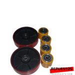 200x50 Cast iron/poly wheel hand pallettruck+4 RUEDA DE CARGA (80X70) CON RODAMIENTOS - Imagen 2