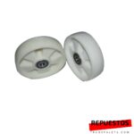 200x50 eje 20mm rueda nilón KIT 2 ruedas  (ocupa 44 mm sobre eje) - Imagen 2