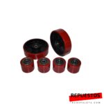 Kit 2 Ruedas 200x50 mas 4 rodillos 80x70