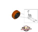 SUPPORT WHEEL 80X30 eje 17 (rueda estabilizadora) - Imagen 2
